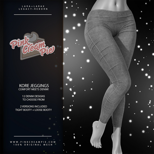 Kore Denim Jeggings [DEMO] - Maitreya Lara • LaraX • PetiteX • Legacy • Reborn Bottoms