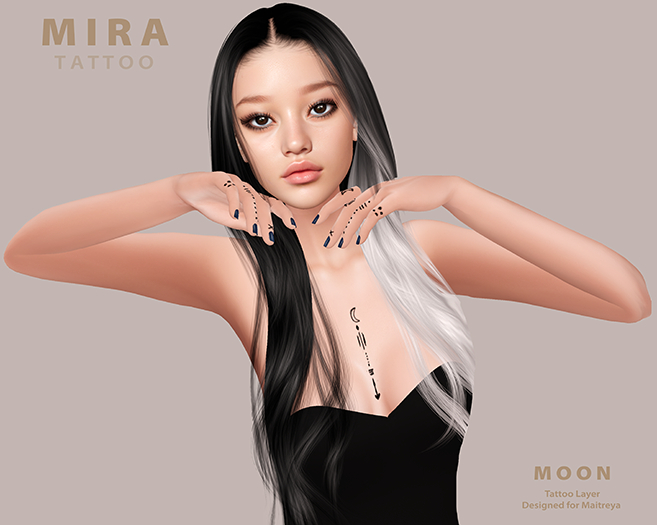 M I R A tattoo - Moon