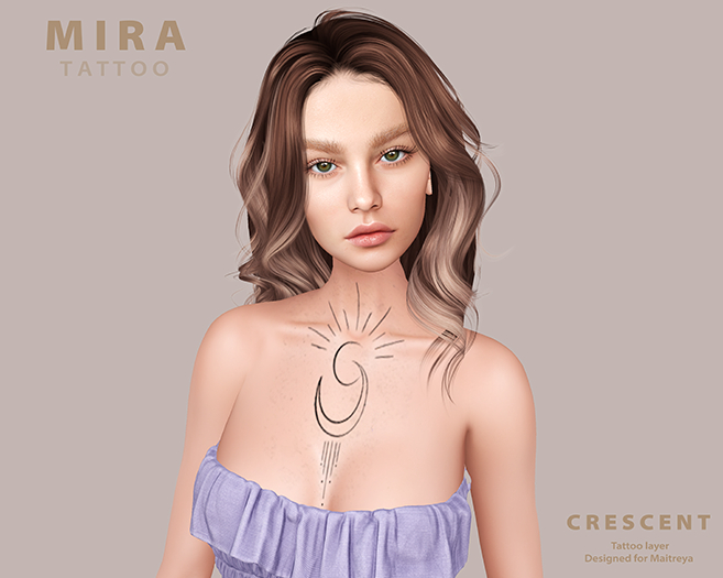 M I R A tattoo - crescents
