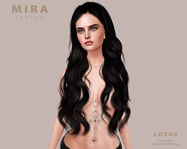 M I R A tattoo  - lotus