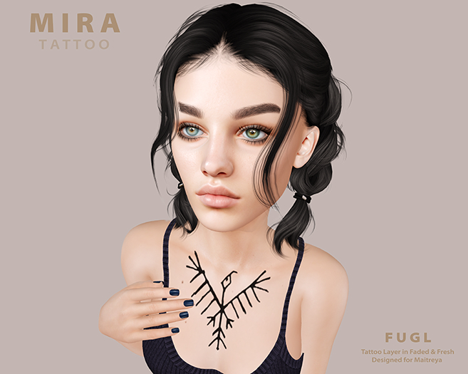 M I R A tattoo - fugl 