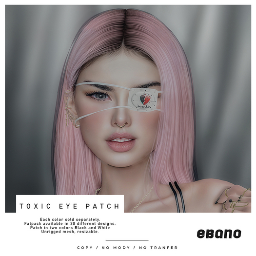 Ebano- Toxic Eye Patch(3 BLACK)