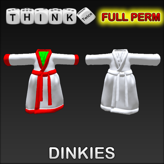 TT-D057-ROBE WITH CRAVAT DINKIES