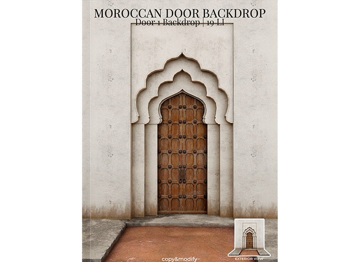 MINIMAL - Moroccan Door Backdrop 1