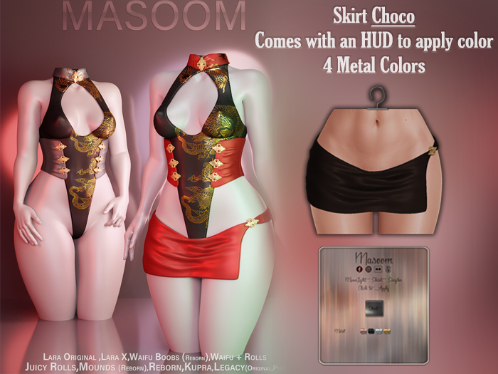 [[ Masoom ]] MoonLight Skirt - Choco