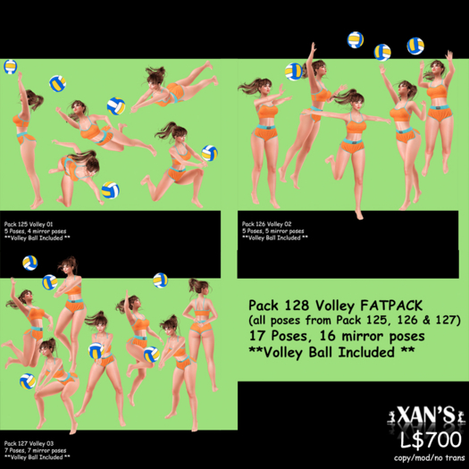 Xan Pose - Pack 128 - VOLLEY FATPACK