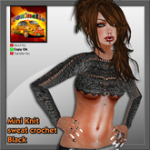 Coxi -  Mini sweat knit Black
