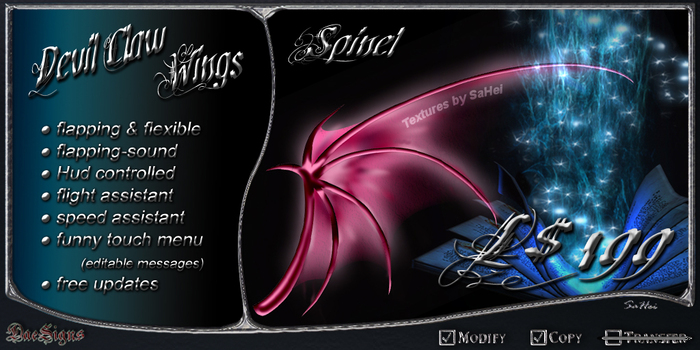*DS* Devil Claw Wings Gem Spinel (box)