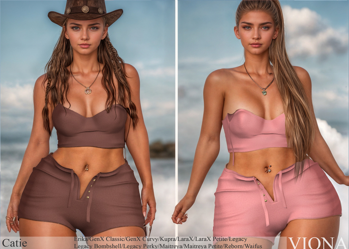 VIONA-Catie Top //Sorts Set