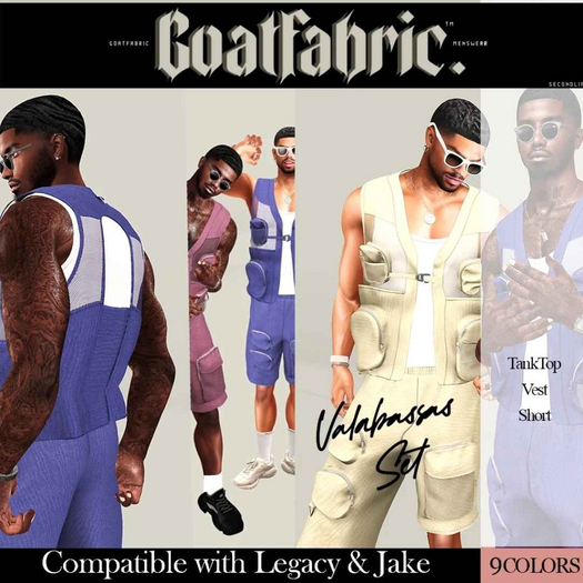 GF. Valabassas short+vest Bleu