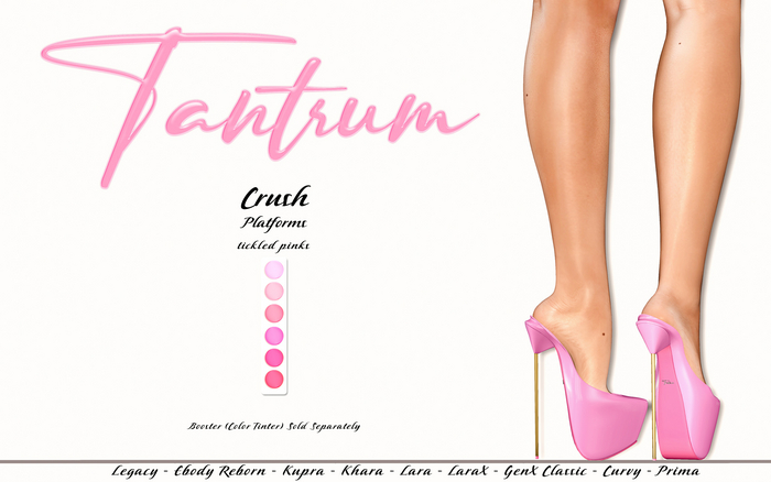 Tantrum - Crush Platforms - Tickled Pinks 