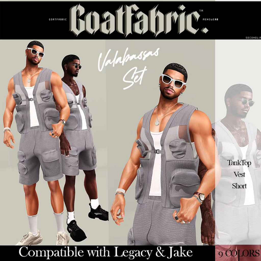 GF. Valabassas short+vest Grey