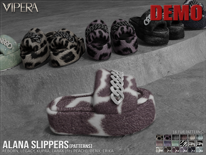 [VIPERA] DEMO Alana Slippers - PATTERNS