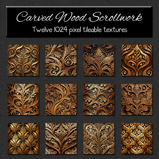 *Wallflowers* Carved Wood Scrollwork
