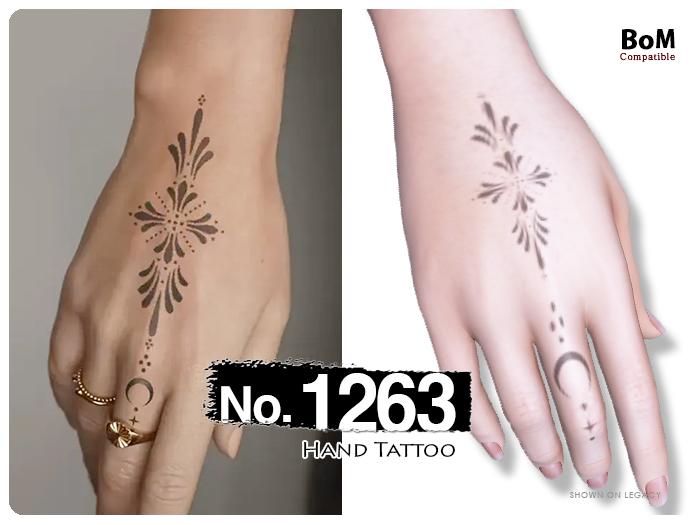 (Finger Tattoo) No.1263