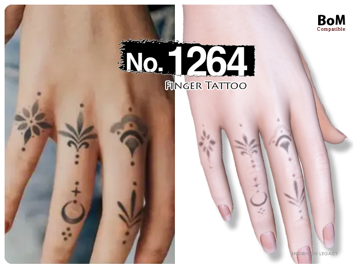 (Finger Tattoo) No.1264