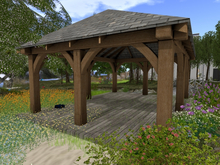 DED GAZEBO SUMMER LARGE MESH