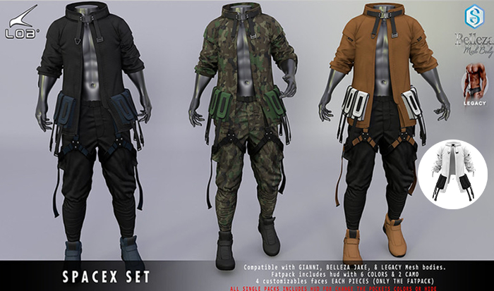 [LOB] SPACEX JACKET - WHITE