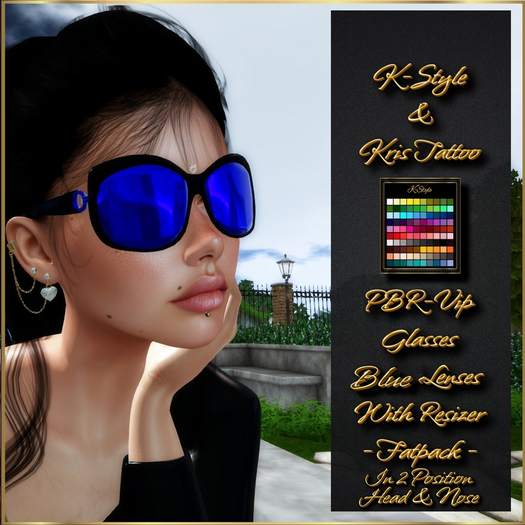 [K-Style] PBR-VIP GLASSES BLUE - FATPACK