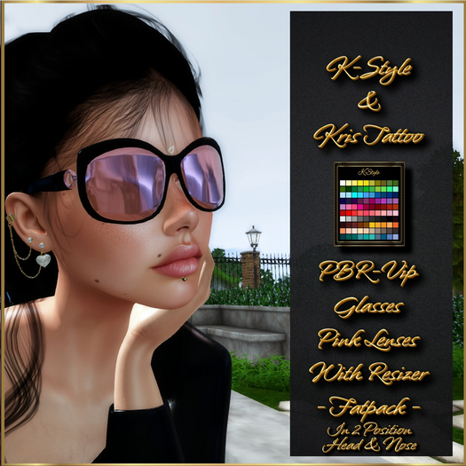 [K-Style] PBR-VIP GLASSES PINK - FATPACK