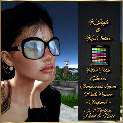 [K-Style] PBR-VIP GLASSES TRASPARENT - FATPACK