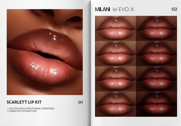 MILANI - "SCARLETT" LIP KIT / FATPACK