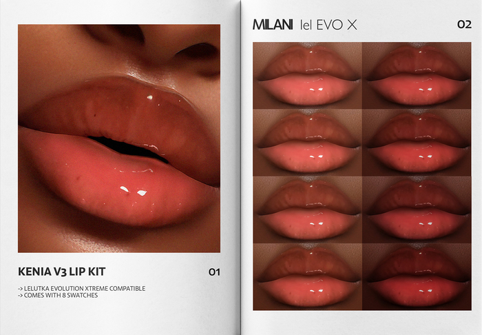 MILANI - "KENIA V3" LIP KIT / FATPACK