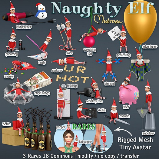 20 Mutresse-Kidnapper-Naughty Elf (wear) RARE