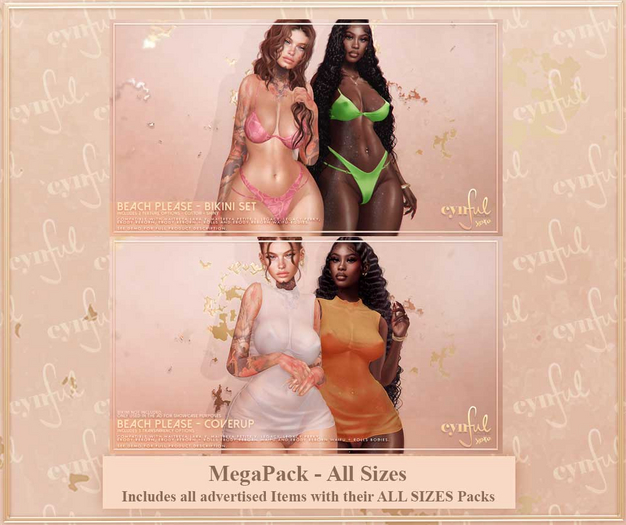 Cynful Beach Please - All Sizes Megapack