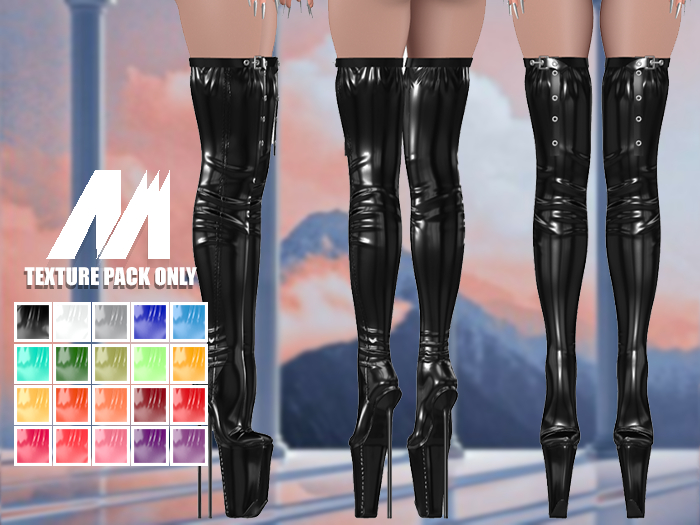 #29 - MONAMALDITA - Texture Latex - Shoes