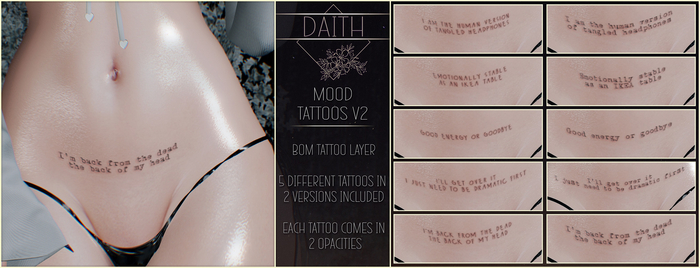[daith] Mood Tattoos V2