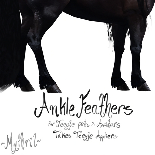 ~Mythril~ Ankle Fluffs: Mini Donkey