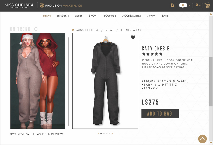 .miss chelsea. Cady Onesie Charcoal