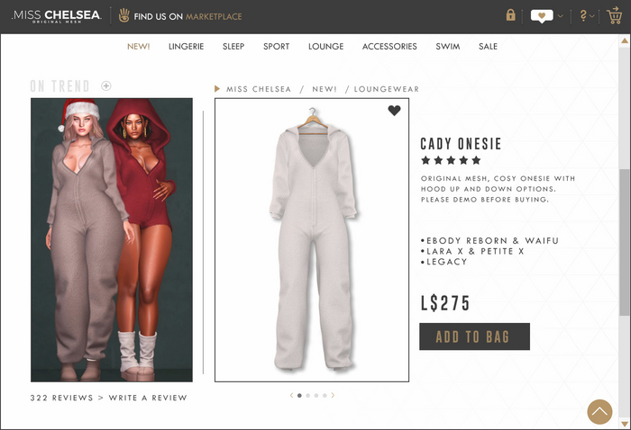 .miss chelsea. Cady Onesie White