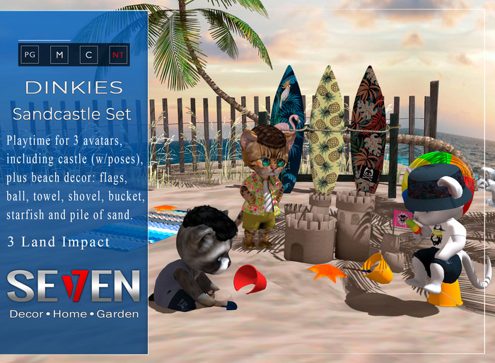 SE7EN - Sandcastle Set Dinkies