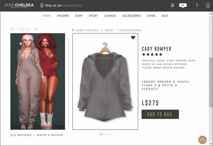 .miss chelsea. Cady Romper Grey