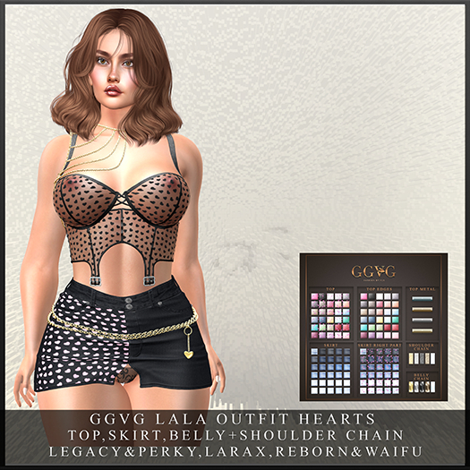 GGVG LALA OUTFIT HEARTS