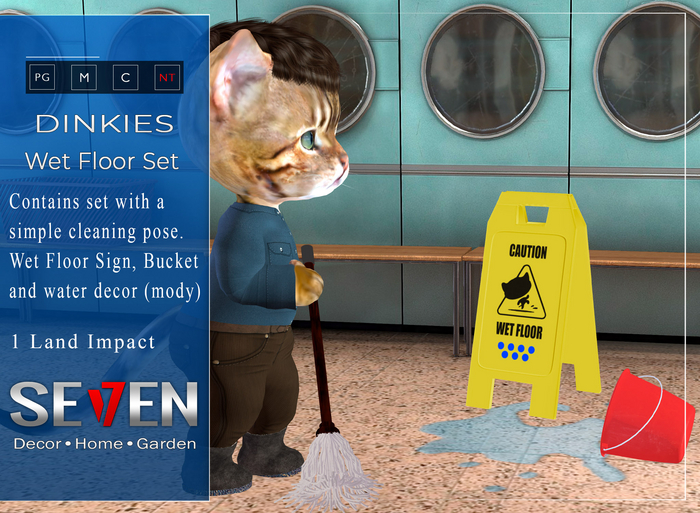 SE7EN - Wet Floor Set Dinkies