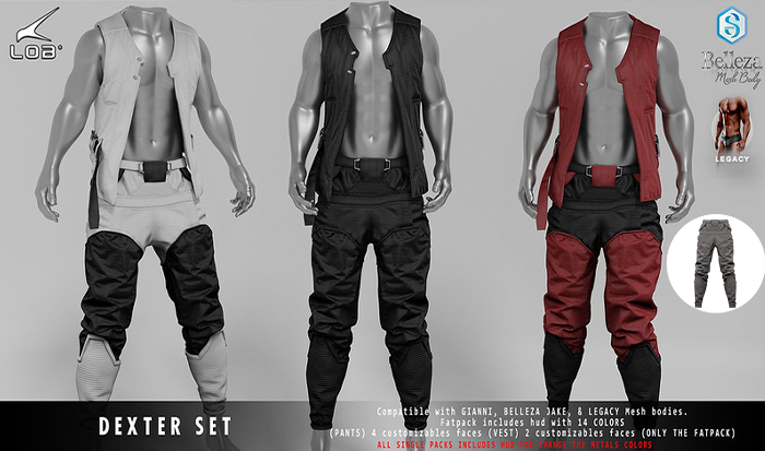[LOB] DEXTER PANTS - GRAY