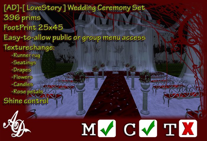 [AD] - [LoveStory] Wedding Ceremony Set