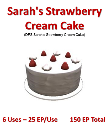 DFS Sarah's Strawberry Cream Cake (DFS - Texture Only)
