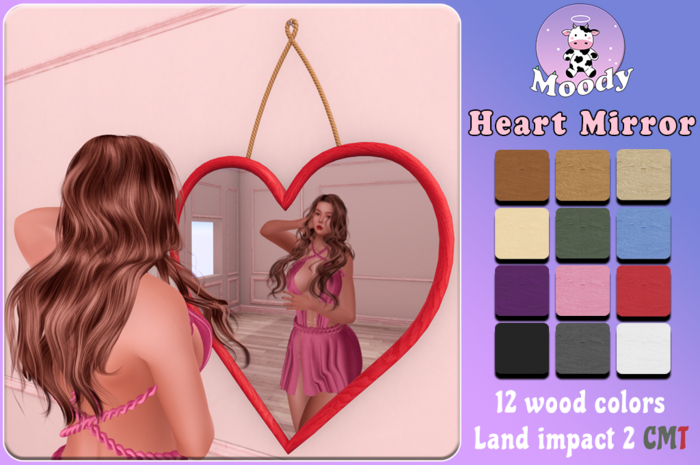 Moody - Heart Mirror Set