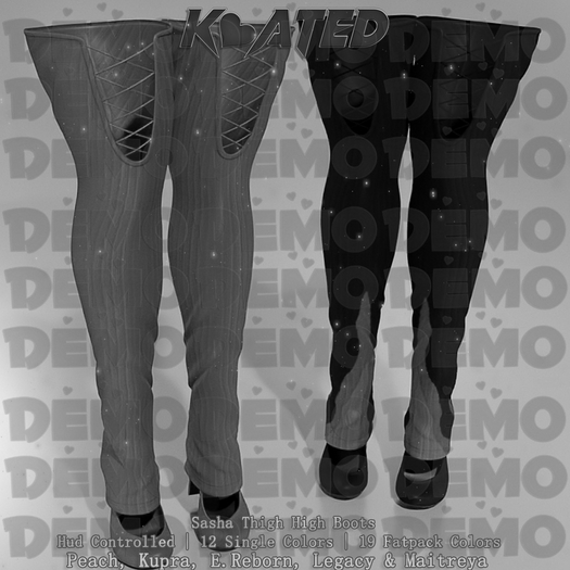 [KOATED] Sasha Thigh Boots - [FATPACK DEMO] [HUD]