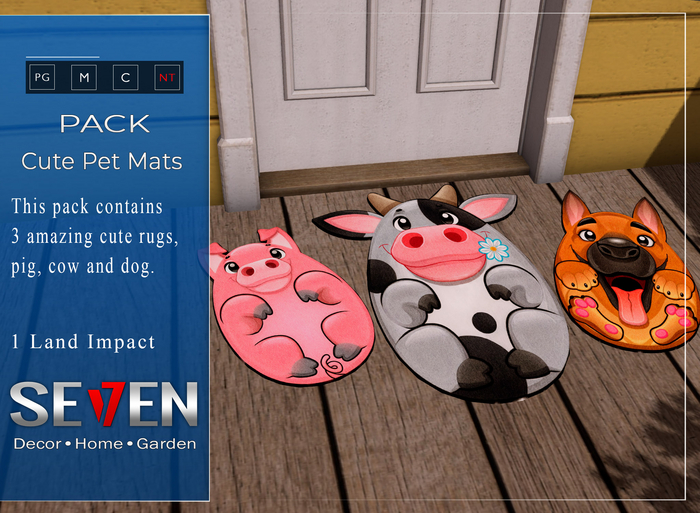 SE7EN - Cute Pet Mats Pack