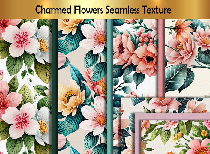 Second Life Marketplace - Charmed Flowers Seamless Texture full perm O
