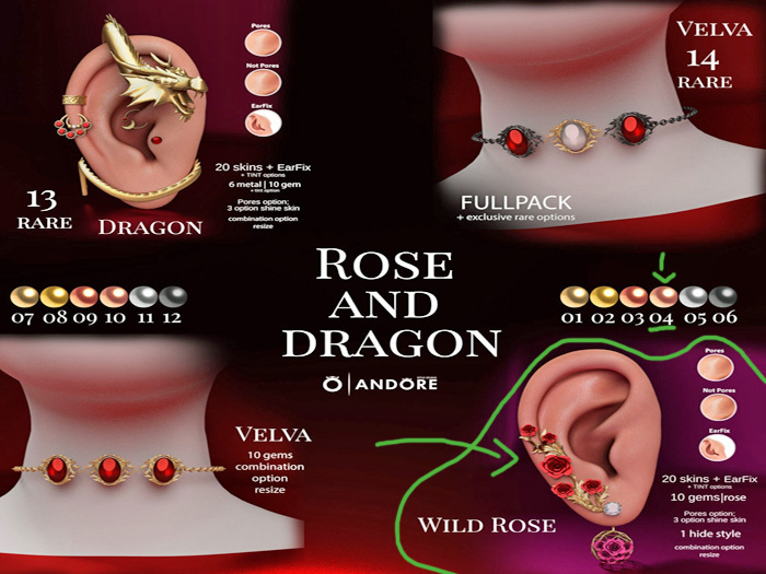 :ANDORE:-:Gacha:- Rose and Dragon [4]