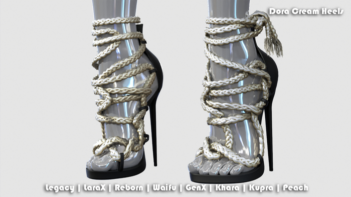 Dora Cream Heels