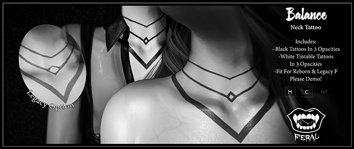 .:Feral - Balance Tattoo (Female) DEMO