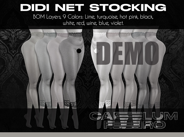 DEMO {{{CAELUM FERO}}} DIDI NET STOCKING (Wear & Touch)