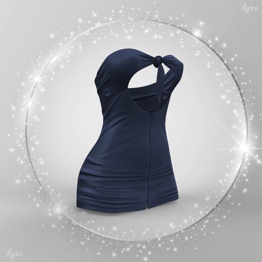 Navy Calla Dress WAIFU
